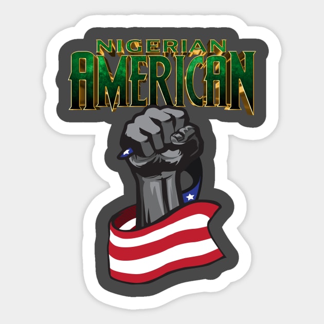 Nigerian American Sticker by UnOfficialThreads